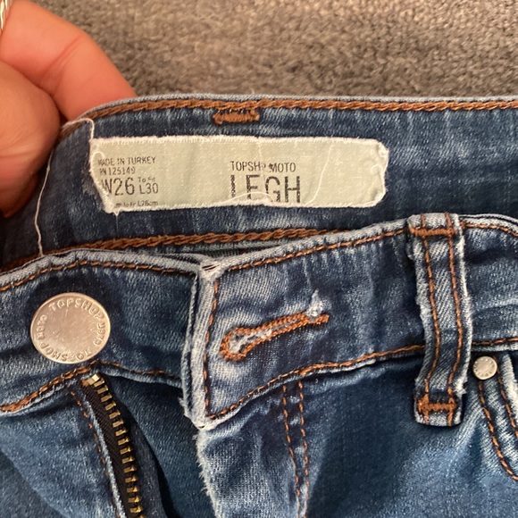 Topshop Leigh Moto Skinny Jean - Picture 3 of 4